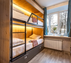27. Кровать в общем 6-местном номере для мужчин в M&dHost