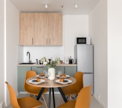 Cruise - премиум-апартаменты с отдельной спальней около м.Сокол (8 этаж, до 5 гостей) в Smart Lofts Moscow