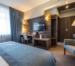 СУПЕРИОР С ВИДОМ НА НАБЕРЕЖНУЮ «KING SIZE» в Томь River Plaza