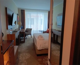 НОМЕР БИЗНЕС-КЛАССА С БОЛЬШОЙ КРОВАТЬЮ (KING SIZE) И ДОСТУПОМ В БАР-ГОСТИНУЮ в Doubletree by Hilton Tyumen