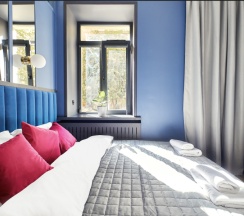 Двухуровневые семейные апартаменты (с 2мя двуспальными кроватями) в Art home 1/56