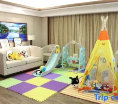 Семейный люкс с 3 комнатами с видом на море в Jinghai Hotel & Resort