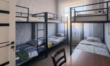 Bed in 6-Bed Mixed Dorm (общая ванная комната) в Тверца
