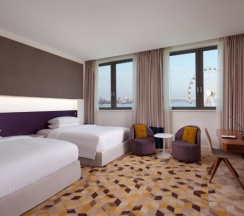 Двухместный семейный номер Deluxe с видом на море 2 отдельные кровати в Intourist Hotel Baku