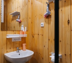 Номер студия с 1 двуспальной кроватью с кухней в Таёжник