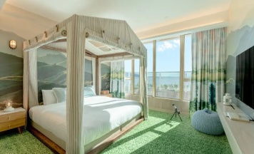 Двухместный люкс Glamping Starry двуспальная кровать в Hong Kong Gold Coast Hotel