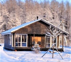 Шале с камином в Шале Мануки эн