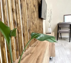 Двухместные апартаменты c 1 комнатой с балконом (двуспальная кровать) в Апартаменты 020 Флэтс-Лайн на улице Красноармейская 100