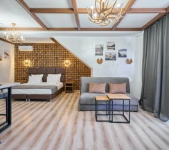 Четырёхместная студия с мини-кухней с балконом в Астра де Роза