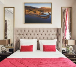 Делюкс с видом в атриум с 1 двуспальной кроватью в Wawelberg Hotel St.Petersburg