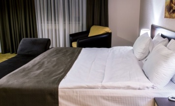 Двухместный люкс с сауной двуспальная кровать в Shymkent Grand Hotel