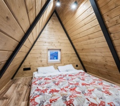 Aframe Black | Баня и банный чан на территории в Берёзовая роща