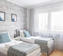 Номер Comfort с видом на город 2 отдельные кровати в Гостевой дом Easy Coliving Nordy Homes