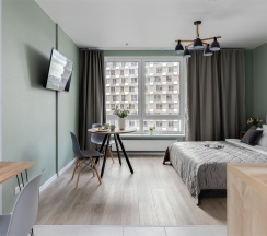 Surf - 3х местные делюкс-апартаменты около м.Сокол (20 этаж) в Smart Lofts Moscow