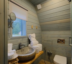 Дом A-frame с чаном в Urman Camp