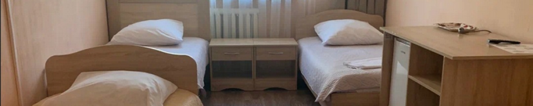 Номер эконом с 4 односпальными кроватями в Медвежонок
