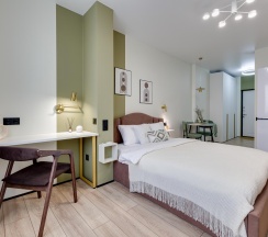 1-комнатные апартаменты студия Грин в Dream Apartmens