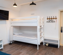 Семейный номер с 2х ярусными кроватями в Smart Hotel Kantemirovsky