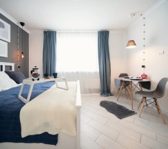 Апартаменты с красивым видом из окна в Апартаменты NEW Hygge House 15 минут от DME