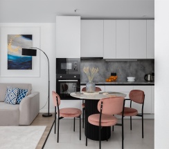 Ocean - премиум-апартаменты с отдельной спальней около м.Сокол (10 этаж, до 4 гостей) в Smart Lofts Moscow