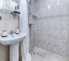 Улучшенная двухместная комната с 1 кроватью и собственной ванной комнатой в МК Распутина