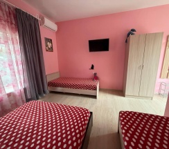 Комната стандарт с 2 односпальными и 1 двуспальной кроватью №2 в Алешкина мечта