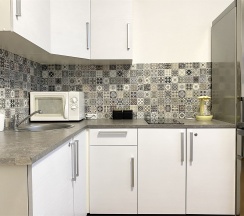 "Baltic Sunset" Однокомнатная квартира с видом на Финский залив (Метро Ленинский проспект/Автово, 10 минут на транспорте) в Rauktis apartments