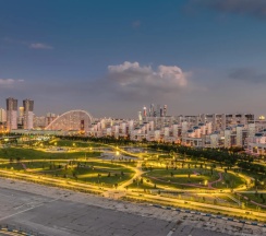 Двухместный люкс с видом на город (двуспальная кровать) в Business apartments