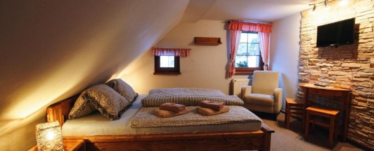 Двухместный номер Standard двуспальная кровать в Pension & Restaurant Krakonoš