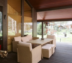 Дом с камином, сауной и купелью (до 8 гостей) ОЛИМП в Berloga Country Resort
