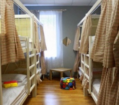 Кровать в общем номере в Хостел