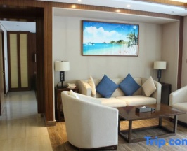 Семейный люкс с 2 комнатами с видом на сад в Jinghai Hotel & Resort