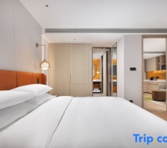 Двухместный люкс с видом на реку двуспальная кровать в Home2 Suites by Hilton Suqian Siyang