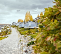 Вилла с террасой и видом на горы в Алтай Пэлас