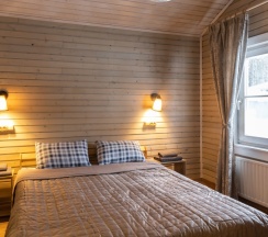 Шале с камином в Шале Мануки эн