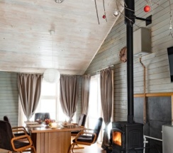 Шале с камином в Шале Мануки эн