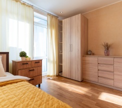 3-комнатные апартаменты улучшенные с балконом для 5 гостей в Степаненков