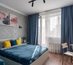 Апартаменты с балконом и с красивым видом из окна в K&K RentStay Квартира на Римской