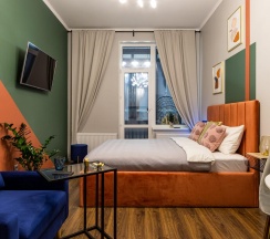 1-комнатные апартаменты студия в Satin Home Apart на улице Кузнецовская