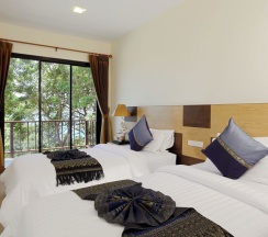 Двухместная вилла Deluxe с видом на море 2 отдельные кровати в Secret Cliff Resort Phuket