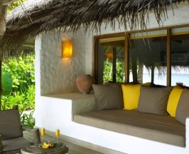 Двухместная Villa Suite With Pool Soneva Fushi двуспальная кровать в Soneva Fushi