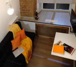 Апартаменты студия стандарт с 1 двуспальной кроватью и диваном в Restop loft apart