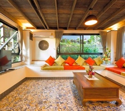 Двухместная вилла двуспальная кровать в Kata Tranquil Villa