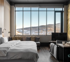 Комната делюкс с 1 двуспальной кроватью в WOW.Aparts&SPA
