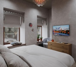 2-комнатные апартаменты люкс HOHLOMA в Окно