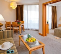 Люкс Deluxe с балконом и с видом на бассейн в Hotel Aria