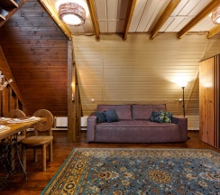 Домик двухуровневый с сауной и дровяным камином в Алино