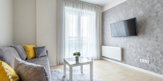 Минск: Апартаменты Квартира на сутки Минск Маяк Метро 3 минуты Бесконтактное заселение Wi-Fi Кухня объединена с жилой зоной Отдельная спальня