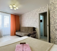 Двухместные апартаменты c 1 комнатой (двуспальная кровать) в Квартира Right Room на Братьев Луканиных 11