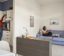 Семейные апартаменты c 1 комнатой в Residence Sunrise Cesenatico